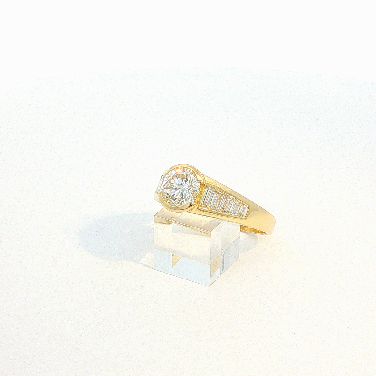 Diamantring Gelbgold 1.1 ct
