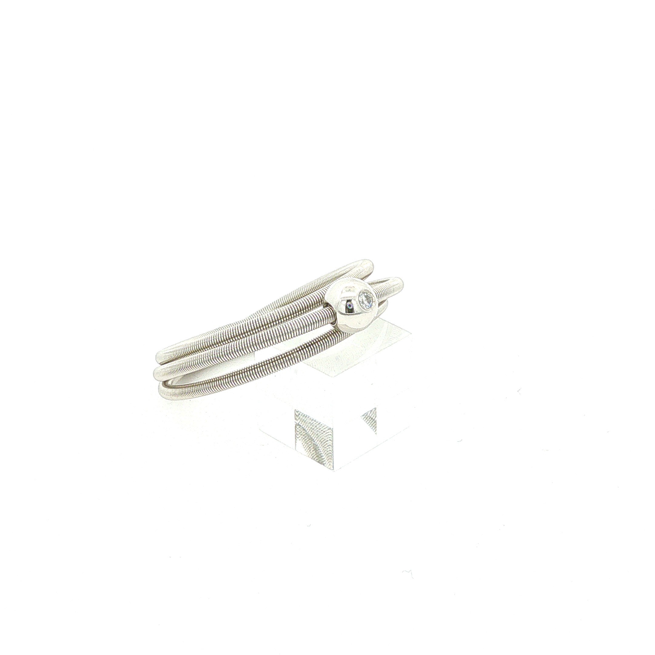 Niessing Colette Damenring 3-fach aus Platin mit Brillant
