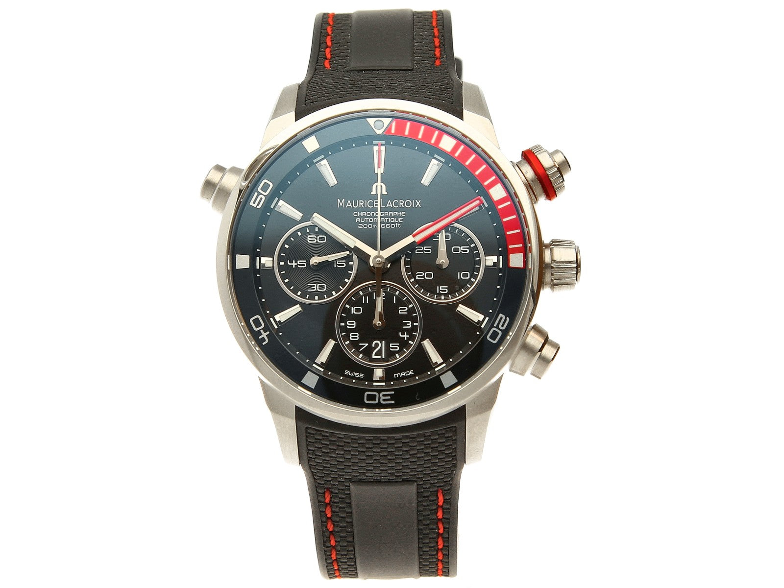 Maurice Lacroix - Pontos S (Schwarz/Rot)