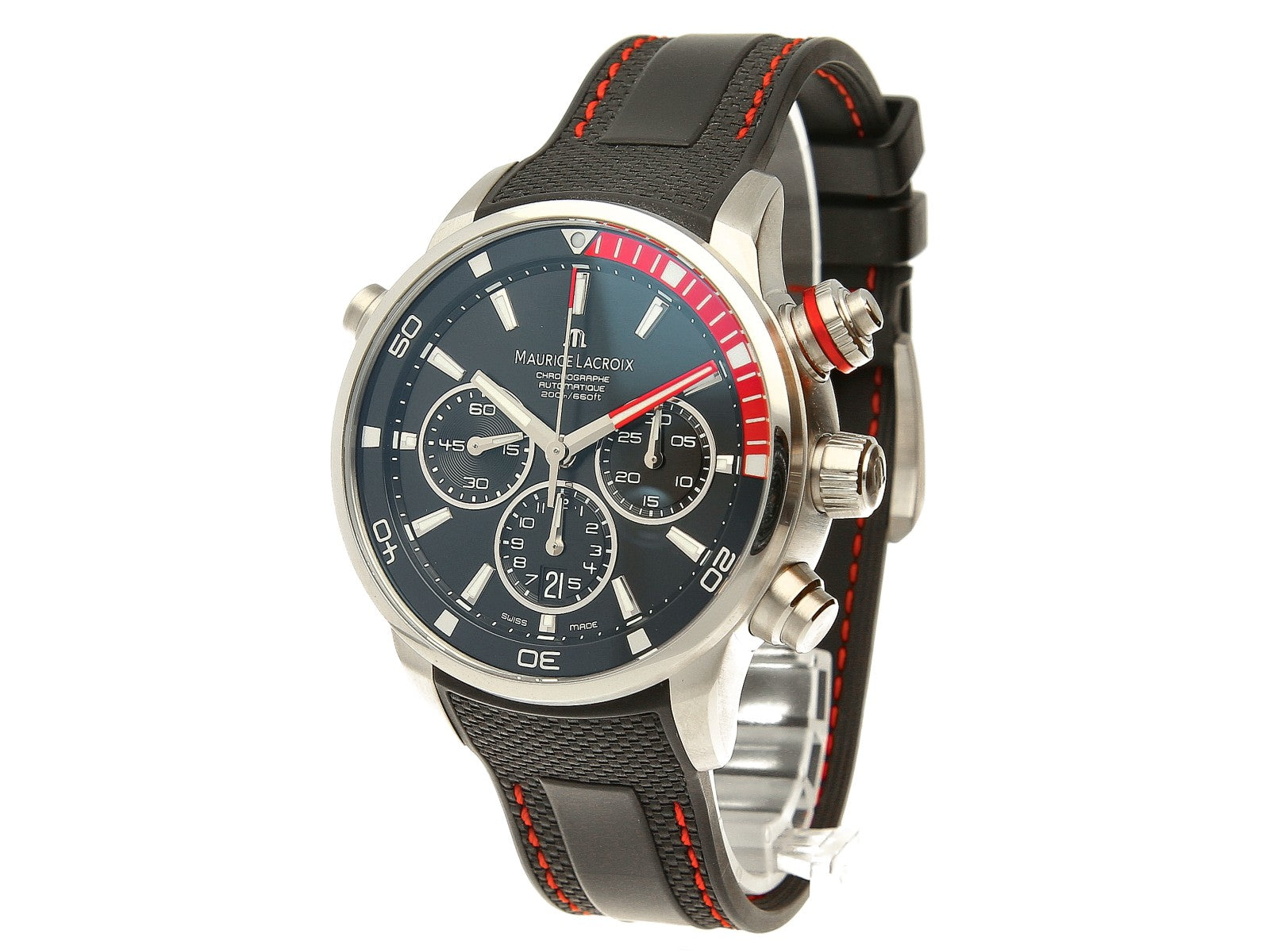 Maurice Lacroix - Pontos S (Schwarz/Rot)