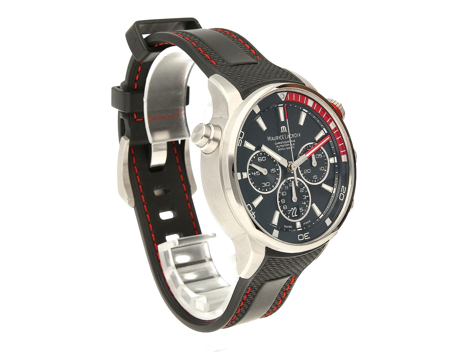 Maurice Lacroix - Pontos S (Schwarz/Rot)