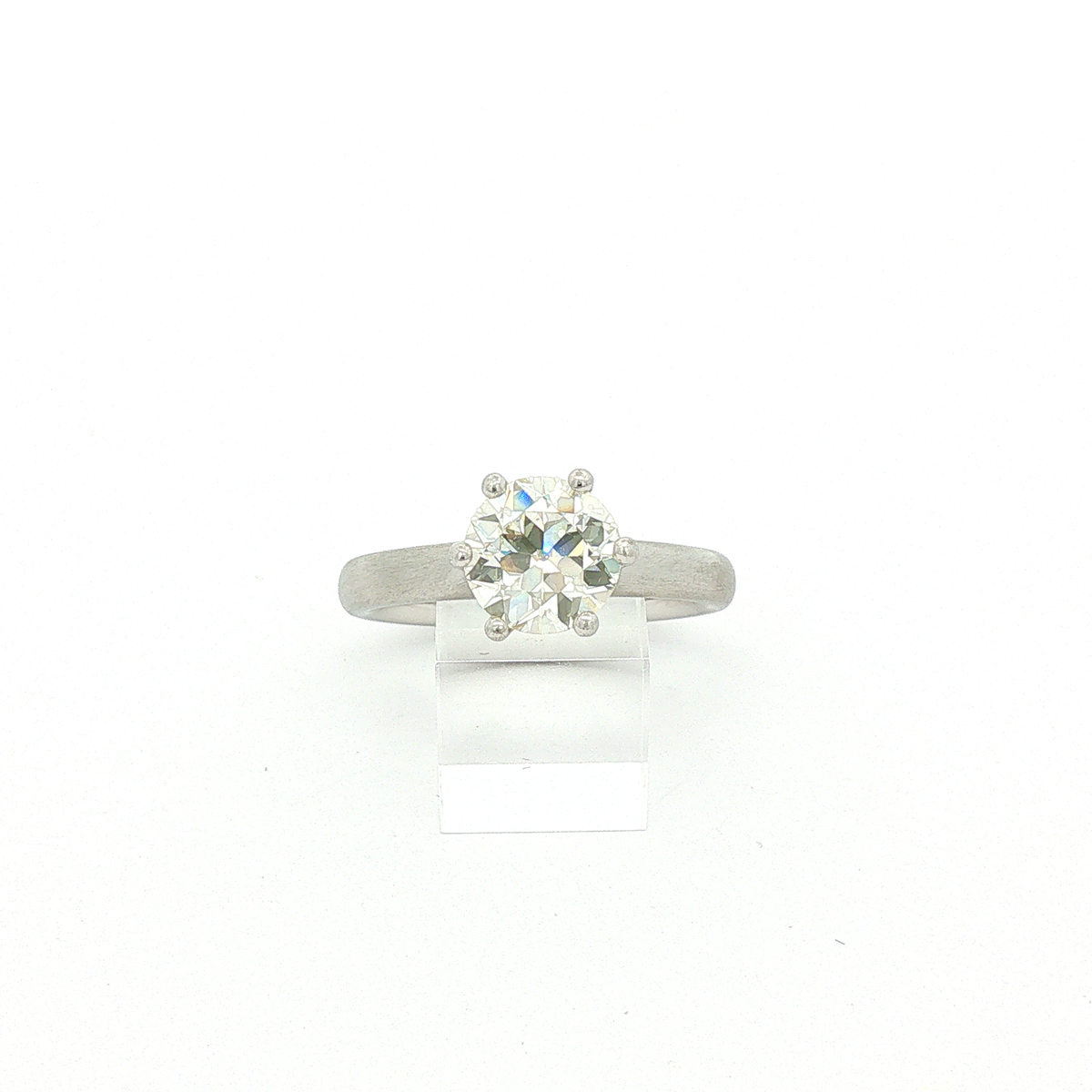 Platinring 950/- mit Brillant 1,65 ct