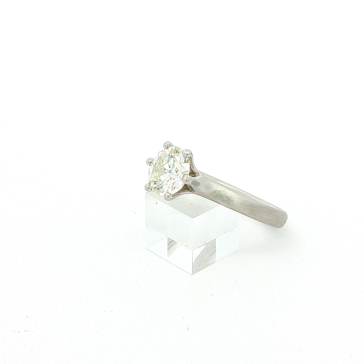Platinring 950/- mit Brillant 1,65 ct